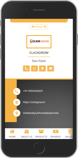 Digital business card template 6